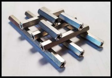 Metal Hex Spacers - 1/4" - 7/8" (#6-32 Thread, Female/Female)